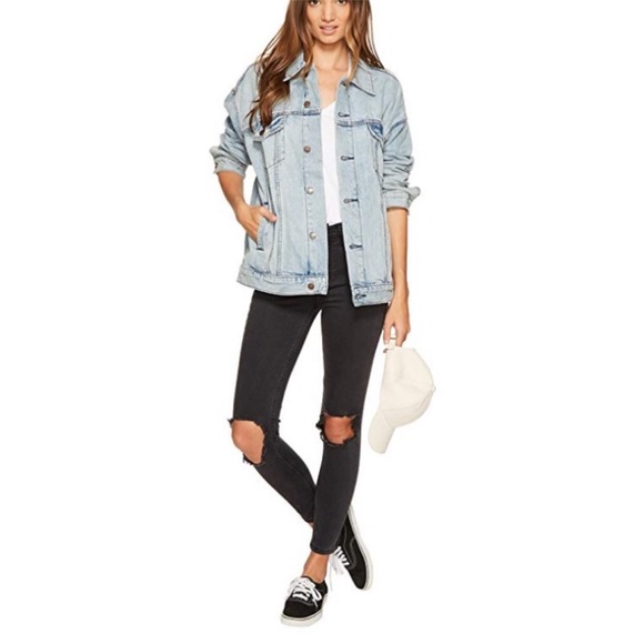 Free People Denim - Free People-High Rise Busted Knees Skinny Jeans-26 distressed black stretch